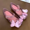 Designer Kids Girls Sandals Cute Butterfly Rhinestone Children Shoes Toddler Baby Sandal Comfortable Princess Jelly Shoes