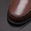 Zapatos de cuero para hombre, nuevos mocasines, zapatos casuales formales de negocios de verano, zapatos de estilo británico para jóvenes