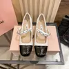 Fashion Designer slides casual shoes Luxury Nappa leather ballerinas genuine leather lace heels with buckle removable ribbons ballet sandals Dress shoes