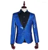 Herrenanzüge Gold Kleidung Männer Designs Masculino Homme Terno Bühnenkostüme für Sänger Jacke Pailletten Blazer Tanz Star Style Kleid