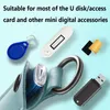 Storage Bags Leather Holder Key Ring Protective Cover Bag U Disk Pouch USB Flash Drive Memory Stick Case