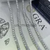 Naszyjniki wiszące gra bioder biżuteria 20 mm65 mm vvs moissanite mosinian łańcuch tenisowy diament 925 Srebrny złoto lodowane platowane naszyjniki J230612