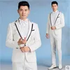 Men's Suits White Clothes Men Designs Masculino Homme Stage Costumes For Singers Jacket Sequins Blazer Dance Star Style Dress