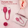 Rose Vibrator Clitoral Sucking Vibrator Rose Toys with Vibrating Egg Suction Vaginal Anal Stimulator Adult Sex Toy for Women L230518
