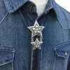 Noeuds papillon Design Double Star Bolotie Alliage Bolo Cravate Pour Hommes Et Femmes Personnalité Cou Accessoire De Mode