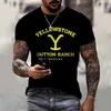 2023 New Yellow Print 3D Fashion Men's Slim Fit T-shirt Summer Sports Trend Casual Short SleeveO1BC