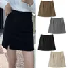 Skirts Office Black Elegant Solid Short Skirt High Waist Dress Comfortable Summer Women's Work Clothes Falda G220606