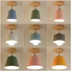 Ceiling Lights Led Light Modern Wood Lamp Vintage Plafondlamp Living Room Colorful E27 Plafonnier Lamparas Techo Deckenleuchten