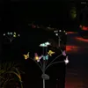 Solar Garden Firefly Lights LED Swaying Fireflies Decor For Yard Patio Walkway Outdoor Bee Lawn Lamp Butterfly Light Decoration