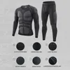 Men Sport Thermal Underwear Suits Outdoor Cycling Compression Sportswear Quick Dry Breathable Clothes Fitness Running Tracksuits 230612
