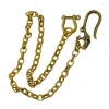 Keychains Men Key Chain Skull Horse Hoov Clasp Antik Golden Mässing Plånbok