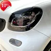 Nuovo Per Benz Smart 453 Fortwo Forfour 2015-2020 Auto Faro Sopracciglio Palpebra Copertura Trim ABS In Fibra di Carbonio Accattivante Decorativo