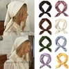 Bandanas Durag Square Silk Scarf Solid Colors Hair Sharf Hairbands Women Girls Fashion Bandana Lady Head Neck Satin Scarf Handkufe 230609