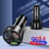 car accessories mobile phone 7A quick charge 3.0 dual car charger usb 5V7A 60W 3 Port fast charger for smartphone