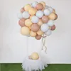 Partij Decoratie Retro Champagne Bonen Pasta Kleur Ballon Ketting Accessoires Verjaardag Doop Voorstel Benodigdheden Set