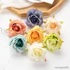 Dried Flowers 10Pc Artificial Scrapbook Wedding Garden Rose Home Party Decor Diy Candy Box Christmas Wreath Fall Fake Silk Head