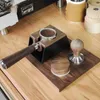 1pc Espresso Coffee Tamper Holder Station, Wooden Coffee Tamping Station, Coffee Filter Tamper Holder, Portafilter Holder Tamping Mat