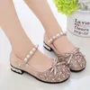 Athletic Outdoor Childrens Shoes Pearl S Shining Spring Kids Princess Baby Girls For Party and Wedding Size 26 36 230609