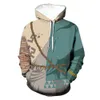 Mens Hoodies Sweatshirts Designer Women Fashion Loose Streetwear Clothing New Zelda Legends Printed Zipper Hoodie Stora rabatter på mängden ungefär samma spel