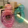 Floats Tubes Flatable Cute Transparent Duck Swimming Seat Baby and Child Shaft Ring Nybörjare 0-5 år/3-9 år P230612