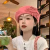 Berets Lovely Y2K bow suitable for women in spring and summer Korean version painter hat Japanese big head retro Beret G230612