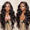 250% HD Transparent 30 tum 13x4 Body Wave Spets Front Wig Pre Plucked Water Wave 360 ​​Spets Frontal Wig For Women 4x4 Stängningsperuk