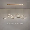 Lustres Moderne Minimaliste De Luxe LED Suspension Pour Salle À Manger Cuisine Salon Plafond Lustre Or Design Suspension Lumière