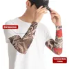 Arm Leg Warmers 1PC Street Tattoo Sleeves Sun UV Protection Cover Seamless Outdoor Riding Sunscreen Glover For Men Women 230613