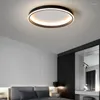Lampadari Lampada da soffitto a LED in stile moderno e semplice per soggiorno, camera da letto, cucina, lampadari rotondi dal design nero