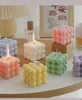 Christmas Candle Gifts Colorful Ball Rubik's Cube Bubble Candles Birthday Gift Soy Wax Scented Candle