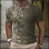 Męskie polo Summer Casual Polo Shirt Męskie top z krótkim rękawem Kolor Mash Mash