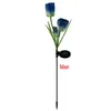 Solar Tulips Simulation Floor Lamp LED Lawn Energy Outdoor Lights Rose Courtyard Flower Light Garden Decorative
