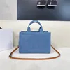 Borsa grande Cabas Thais in tessuto a righe Borsa a mano con stampa di lettere di design di lusso Borsa a tracolla da donna Borsa a tracolla Top Wallet Totes