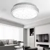 Taklampor Kristall LED -lampkrona vardagsrumsdekor 220V med 48W 3 Färgjusterbar panel för sovrumskökbelysning