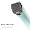 Hårtrimmerklippare för män 3200mAh stort kapacitet Batteri Fem hastighet finjustering Trimemr Haircut Machine LED Display 230612