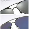 Óculos de sol de aviação masculino AOWEAR Óculos de sol de espelho polarizado para homem HD Driving Polaroid Óculos de sol lunettes de soleil homme L230523