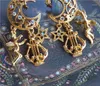 Boucles d'oreilles clou Western Antique Wind European And American Angel Star Crystal Tassel