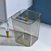 Les poubelles acryliques peuvent être transparentes, grande ouverture d'ouverture bac de stockage polyvalent pour que les gens puissent se tenir avec une apparence élevée et LA