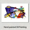 Arte figurativo abstracto sobre lienzo Rhythmus Pintura al óleo hecha a mano Decoración moderna