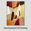 Pittura astratta colorata su tela Dune Renewed Art Unica opera d'arte artigianale Home Decor