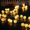 Strings Luminaria 10m LED Cotton Ball String Lights Lâmpadas Garland Indoor Outdoor Christmas Fairy Wedding Holiday Lighting Decoration