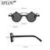 Popular Vintage Steampunk Flip Up Sunglasses Retro Small Round Metal Sun Glasses for Men Women Brand Circle Oculos Ins Shade L230523