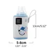 Baby Bottles# Y55B USB warm portable Vacuum flask Infant formula milk travel heating set baby care bottle G220612