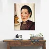 Paysages colorés Art sur toile Portrait de Joséphine Les Artistes Deuxième Femme Henri Rousseau Peinture Décoration Murale Faite À La Main