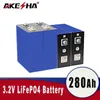 Bateria 280ah lifepo4 grau a, baterias de fosfato de ferro-lítio, ciclo de vida mais longo, 6000 vezes, adequado para armazenamento de energia, barco ev iate