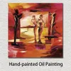 Modern Abstract Canvas Art Red Hotties Ii Pittura a olio fatta a mano Decorazione da parete contemporanea