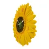 Wall Clocks Outdoor Clock Silent Non Ticking Waterproof Decorative Cute Sunflower For Home Fence Backyard