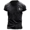 Herren-T-Shirts, Sommer, 3D-Digitaldruck, Herren-Retro-Casual-Sport-Kurzarmshirt, Herren-Ärmeln, Workout-Tops