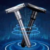 SDATER NEW Justerbar säkerhet Razor Mens fällbara rakning Double Edge Classic Safety Titanium Coated Blades Shaver Razor Blade