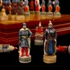 Conjunto de jogos de xadrez Cavaleiro medieval, tema de guerra, brinquedo, jogo de quebra-cabeça, festa para vários jogadores, luxo, coleção de presentes de personagens de resina pintados à mão 230612